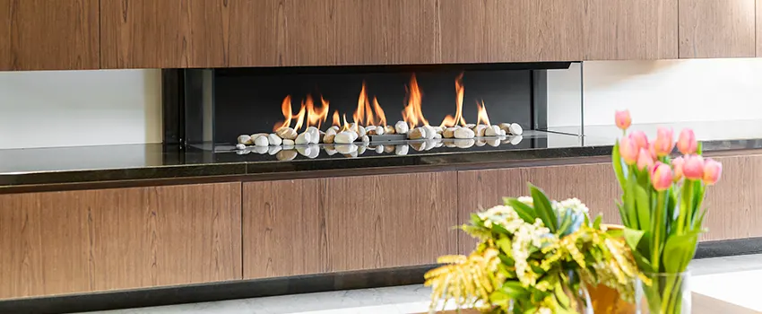 Double-height Fireplace Design Refurbishment in Storrs, Connecticut