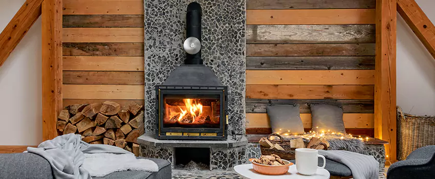 Thelin Hearth Products Direct Vent Gas Stove Fireplace Inspection in Storrs, Connecticut